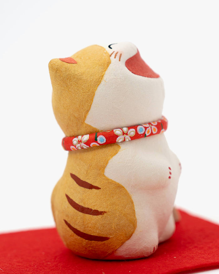 U Plus Inc, Japanese Washi Paper, Laughing Cat Ornament