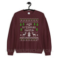 Ugly Christmas Sweater Classic Sweatshirt - Maroon / S - Hoodies & Sweatshirts peachiespeechie.com