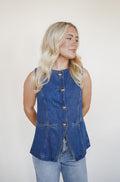 Uptown Denim Top