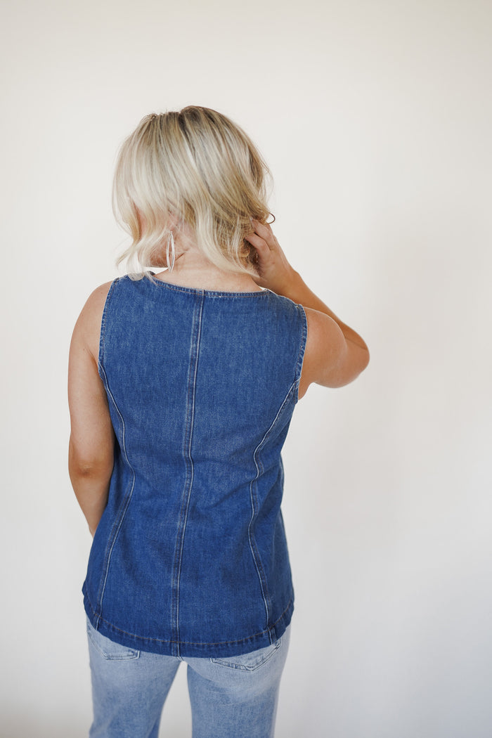 Uptown Denim Top