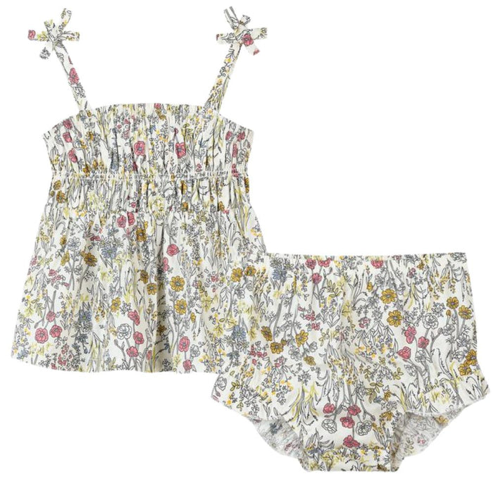 Vignette - Smocked Tank & Bloomer Set - Meadow-Sets-0-3M-Posh Baby