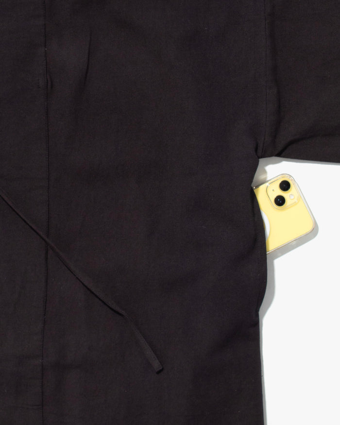 Wa-Modern, Haori, Black Mokume, Men's