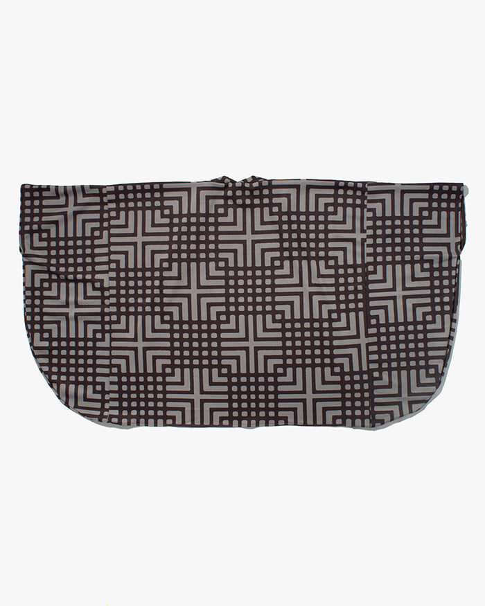 Wa-Modern, Haori, Grey with Brown Koushi Pattern