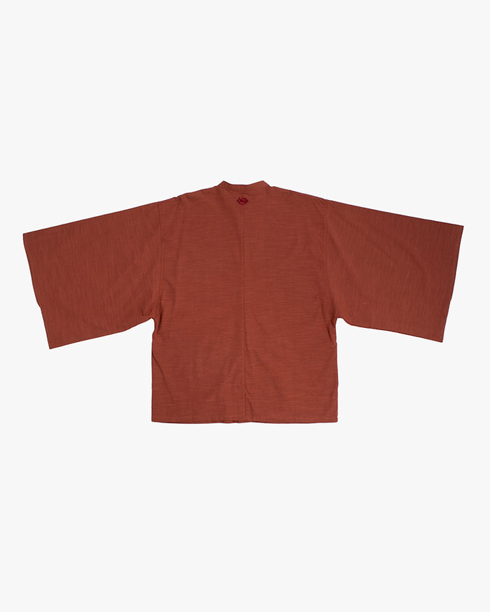 Wa-Modern, Long Sleeve Button Up Tunic, Embroidered