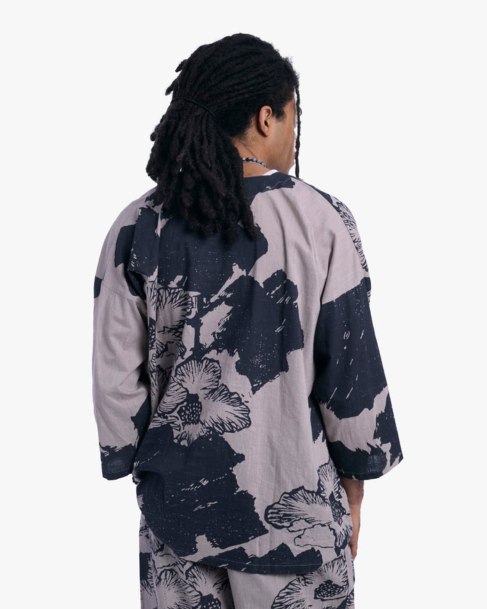 Wa-Modern, Long Sleeve Button Up Tunic, Fuyou