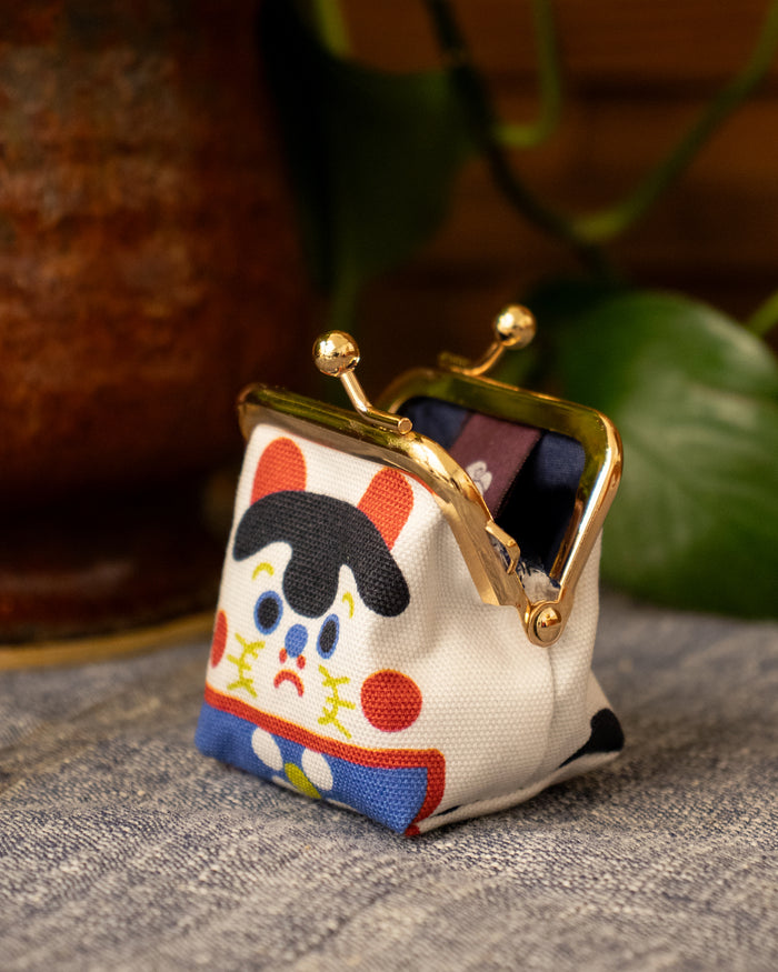 Wa Modern, Mini Coin Purse, White Inuhariko