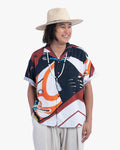 Wa-Modern, Short Sleeve Button Up, Shibaraku