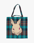 Wa Modern Tote, Blue Plaid, Usagi