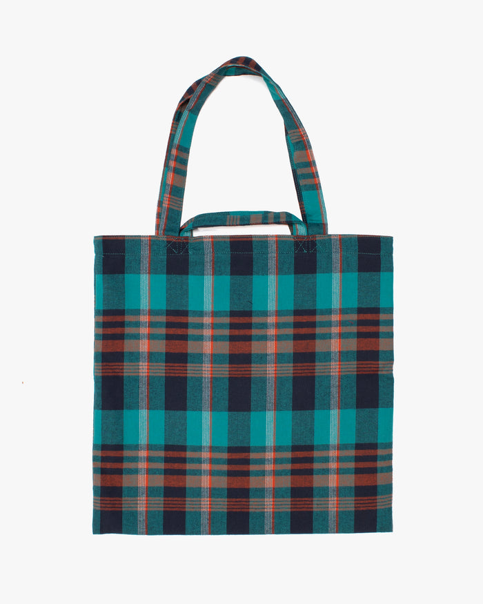 Wa Modern Tote, Blue Plaid, Usagi