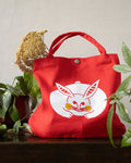 Wa Modern Tote, Red Usagi