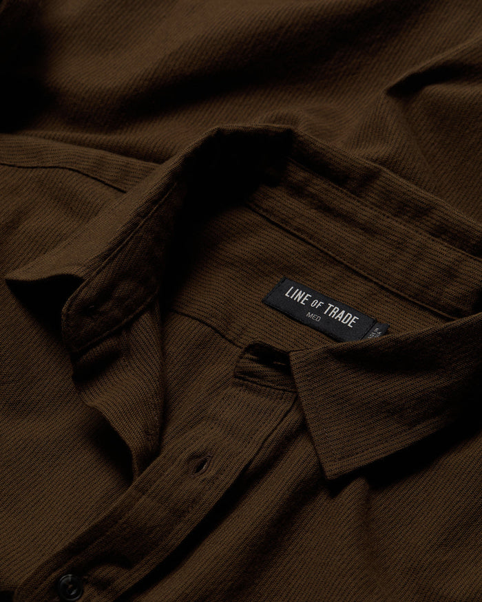 Walker Shirt - Brown Ticking