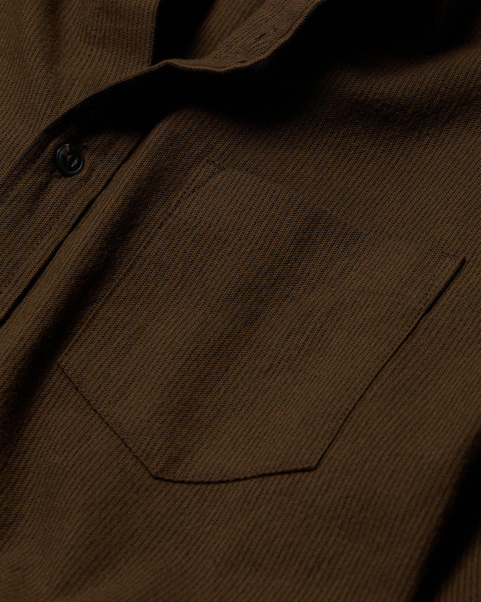 Walker Shirt - Brown Ticking