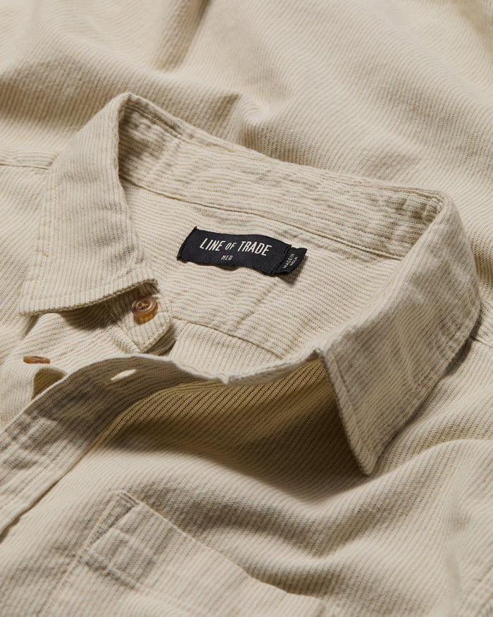 Walker Shirt - Ivory Ticking
