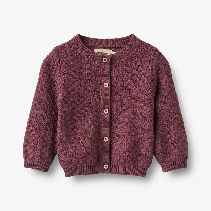 WHEAT – Magnella Cardigan in Plum
