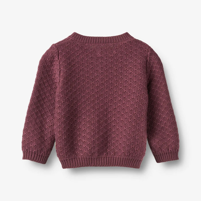 WHEAT – Magnella Cardigan in Plum