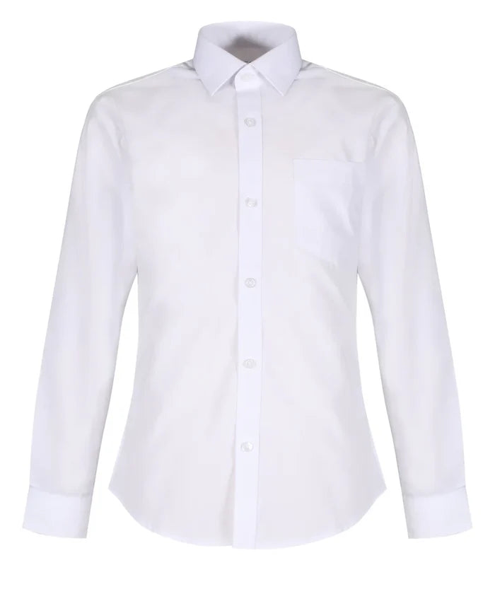 Winterbottom Long Sleeve Slimfit White Shirt - Twin-Pack