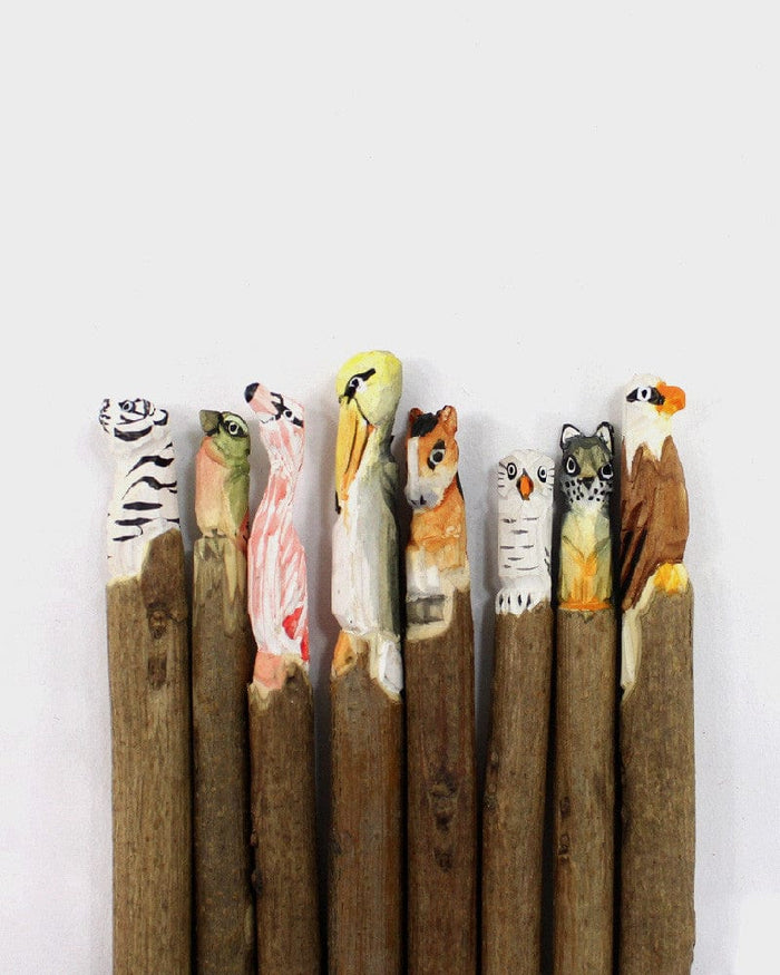 Wooden Animal Pen, Flamingo