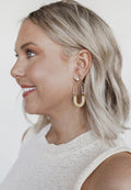Wooden & Clear Earrings