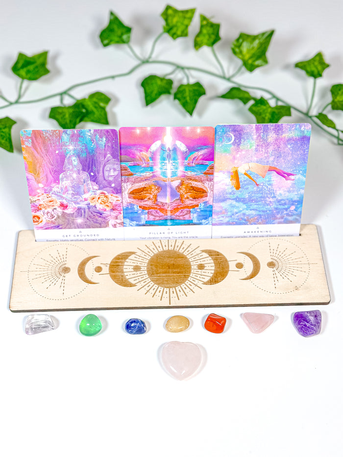 Wooden Tarot Card Stand (S4)