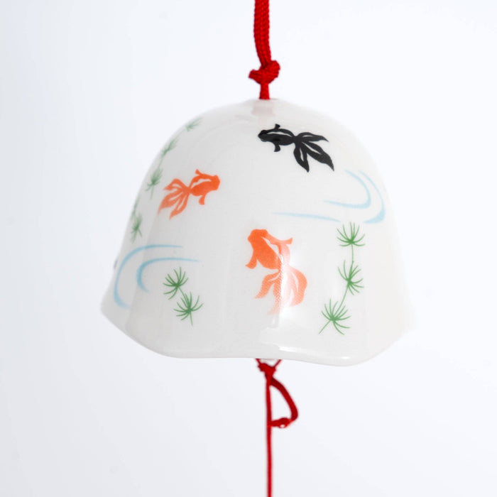 Yakushi Kiln Black Goldfish Furin Wind Chime