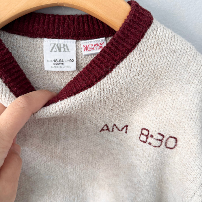 Zara / AM 8:30 knit pullover / 18-24M