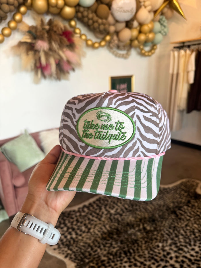 Zebra Tailgate Hat